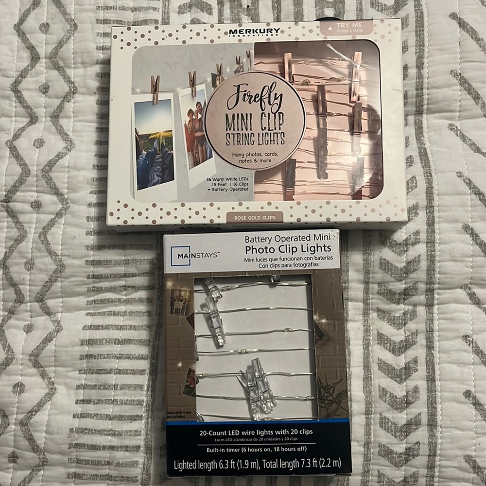 Photo clip string lights